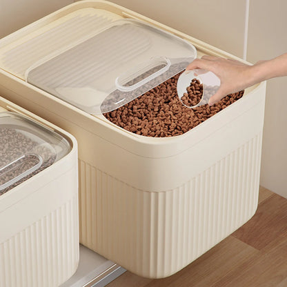 Dog Food Storage Container 5/10/15L Large Capacity Transparent