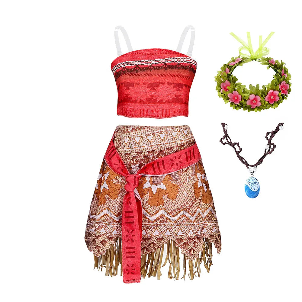 Cartoon Costume Cosplay Moana Halloween
