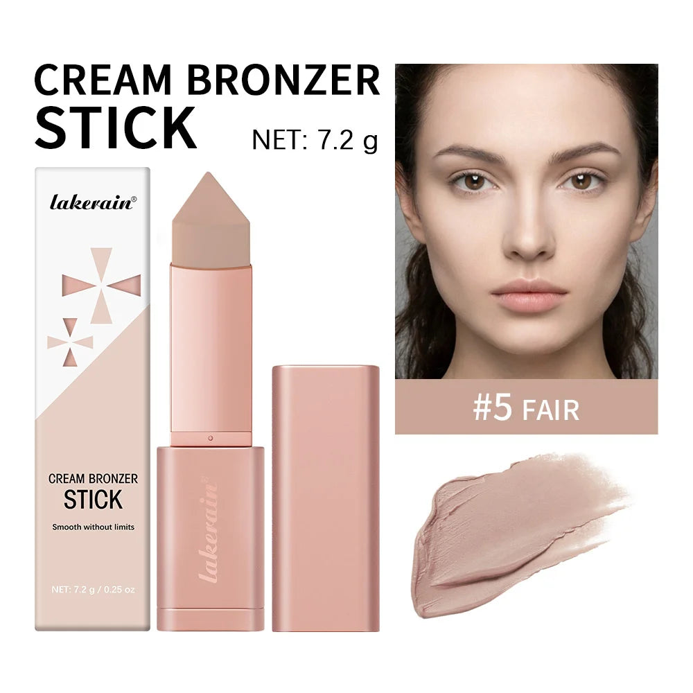 Cream Bronzer Stick and Contour Stick 2-in-1 bronzing and contouring instant depth & dimension to the face flawlessly over base