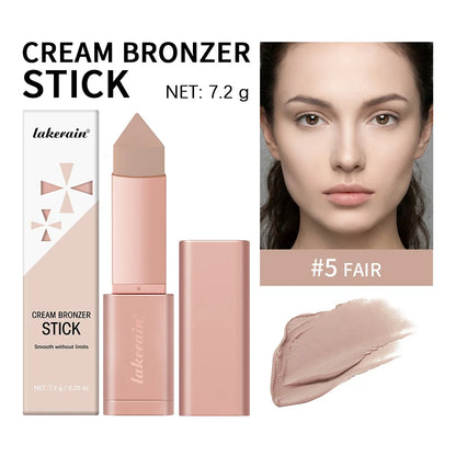 Cream Bronzer Stick and Contour Stick 2-in-1 bronzing and contouring instant depth & dimension to the face flawlessly over base