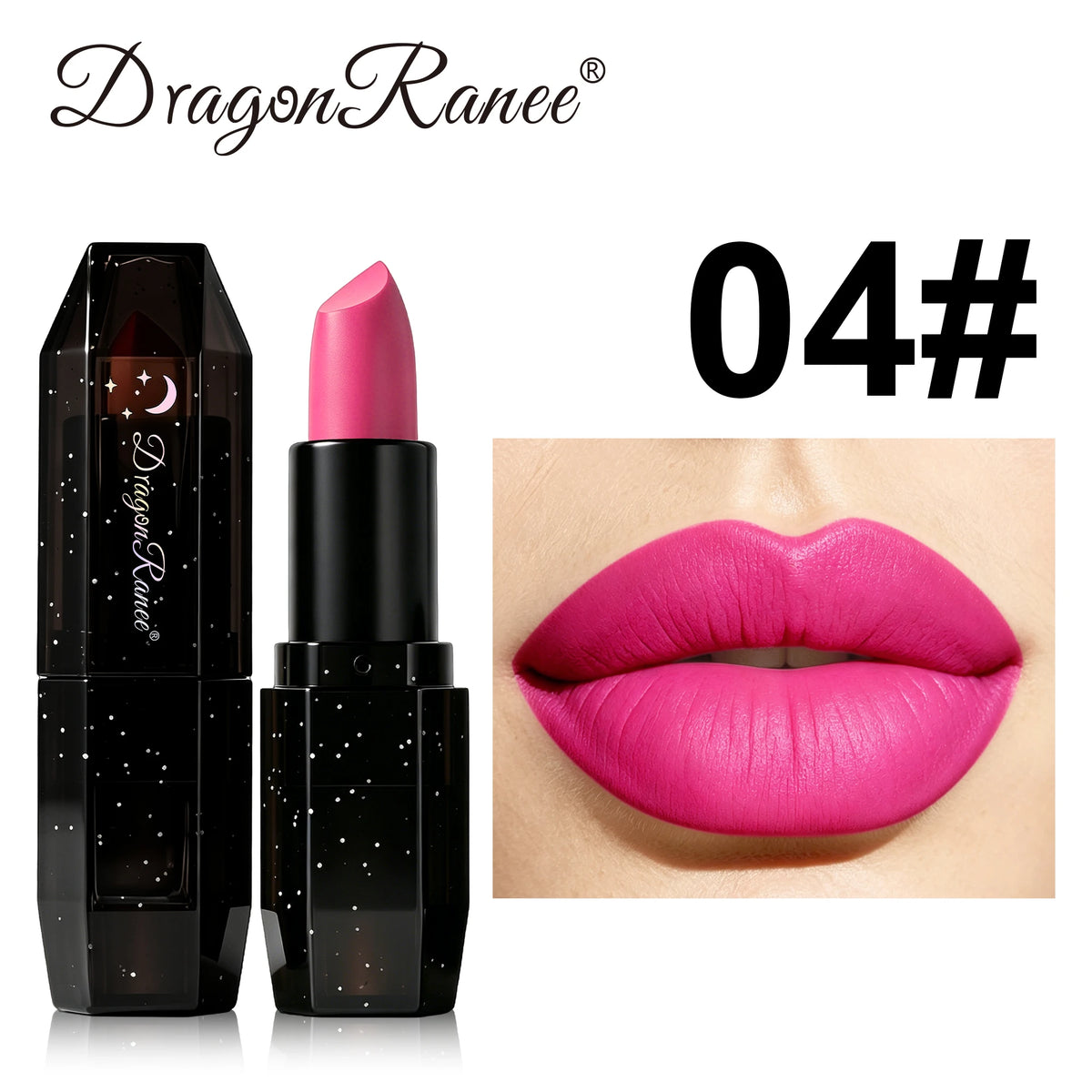 Matte Dark Purple Green Lipstick Waterproof White Black Velvet Lip Stick