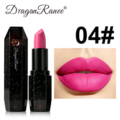 Matte Dark Purple Green Lipstick Waterproof White Black Velvet Lip Stick