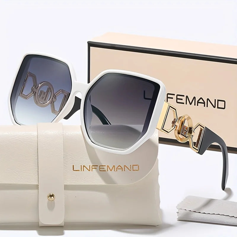 Large Square Decorative UV400 Sunglasses
