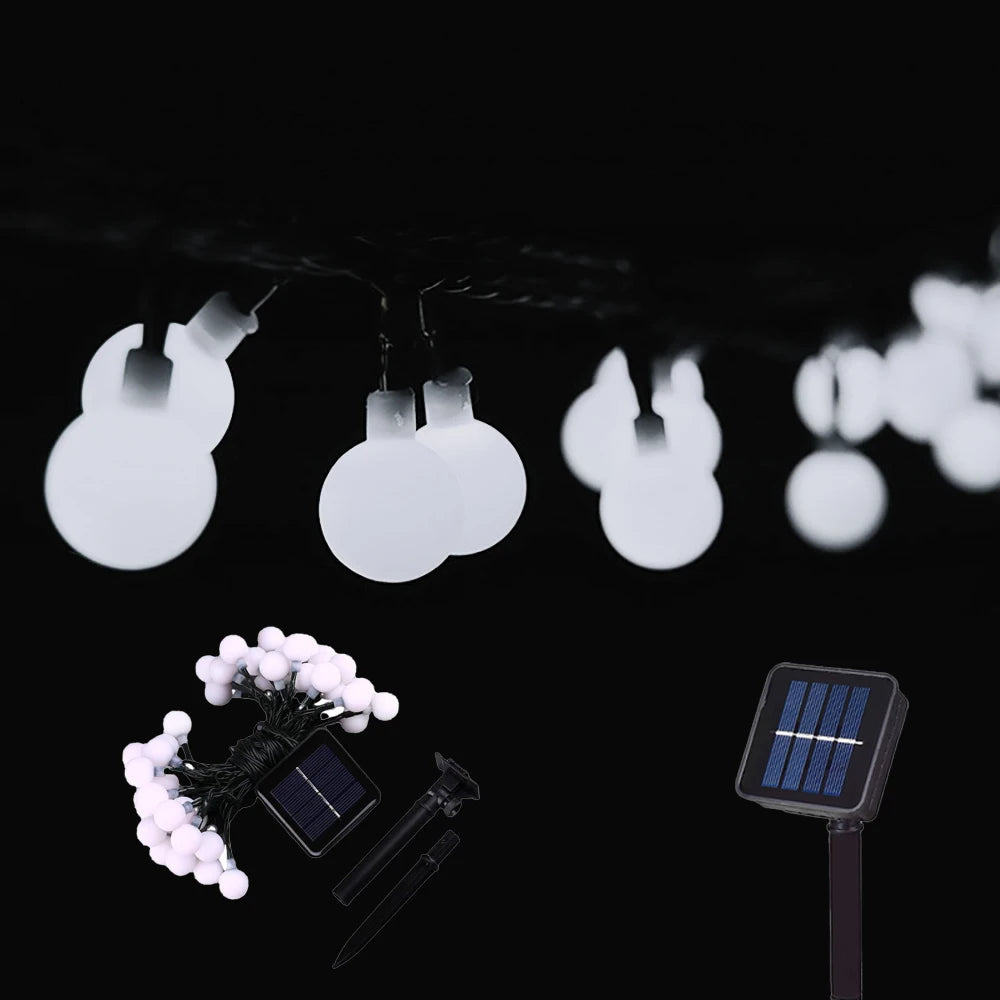 100LED Solar String Flowers Fairy Lights 10m 20m Waterproof Outdoor Solar String Lights
