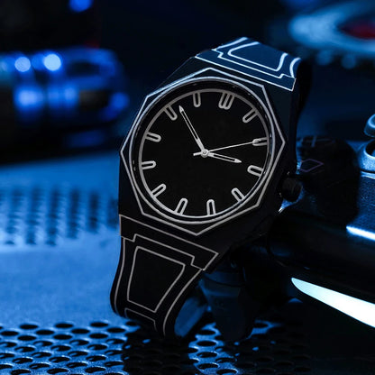 Quartz Soft Silicone Waterproof Comic-book Style Wristwatch