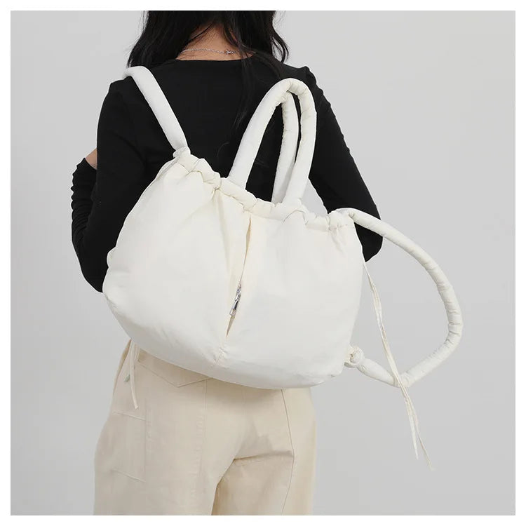 Down Padded Jacket Single Shoulder Tote Bag
