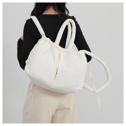Down Padded Jacket Single Shoulder Tote Bag