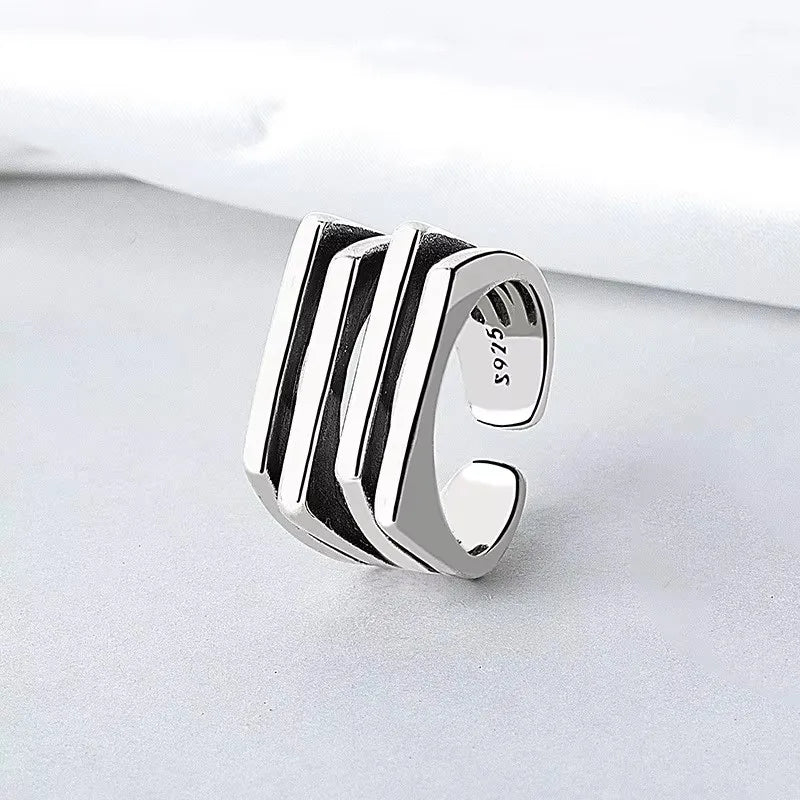 925 Sterling Silver Drip Glaze Butterfly Zircon Rings