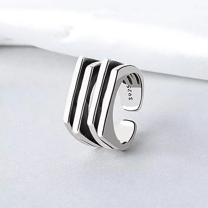 925 Sterling Silver Drip Glaze Butterfly Zircon Rings