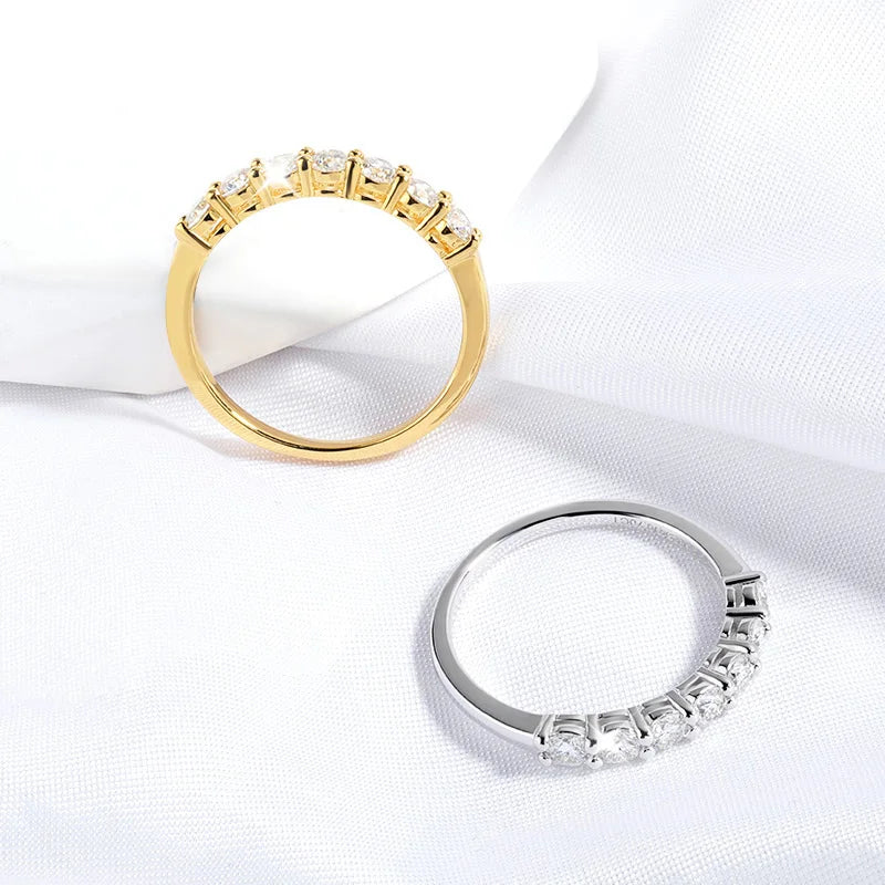 DANA 0.7CT 3mm Gemstone Moissanite Rings