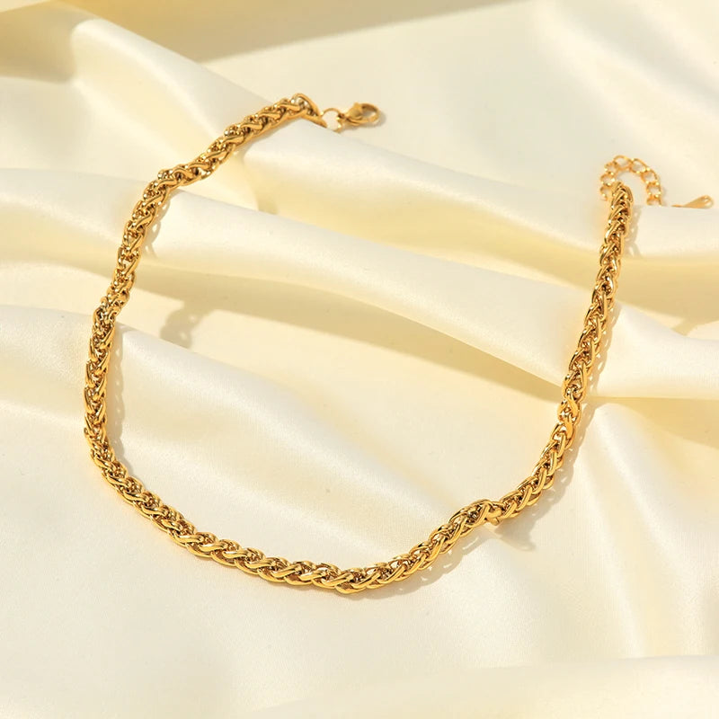 316L Stainless Steel Pearls Chain Necklace