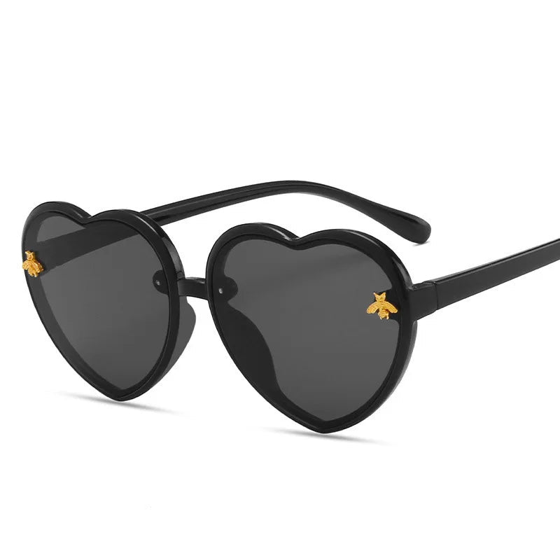 Heart Retro Cute Pink Cartoon Sunglasses