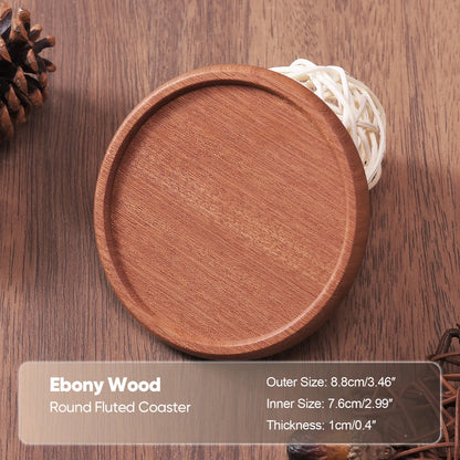 1PCS Solid Walnut Wood Coaster