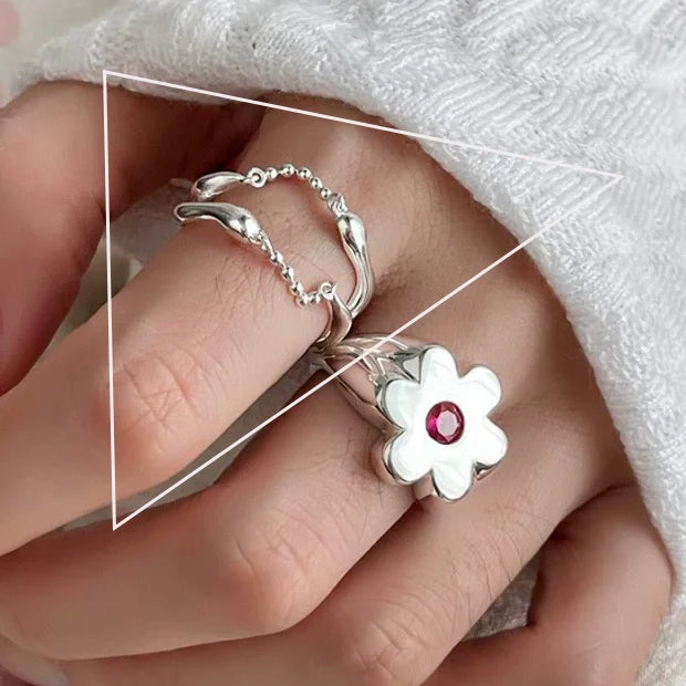 DANA 925 Silver Flower Ring