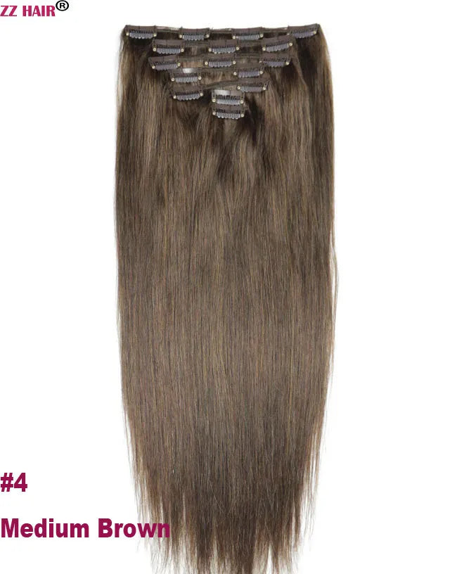 100% Human Hair Straight Natural Wigs