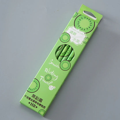12Pcs/lot Fresh Fruits Watermelon Strawberry Standard Wood Pencil