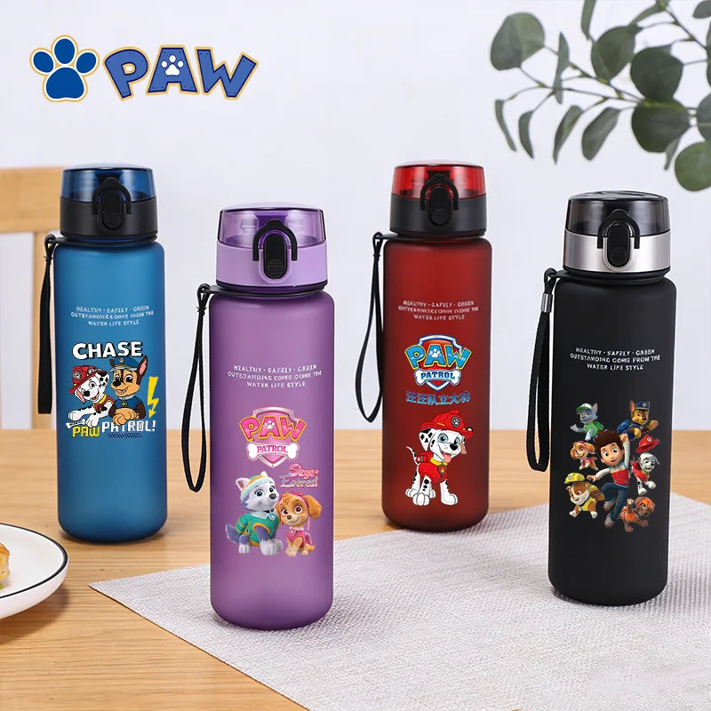 650ML PAW Patrols Boys Water Bottle Cartoon Anime Leak Proof Sports Bottles