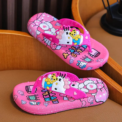 Hellokittys Kawaii Cartoon Flip Flops Slippers