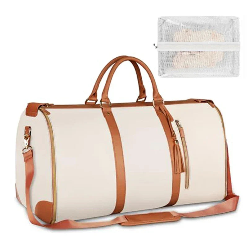 PU Leather Duffel Travel Bag