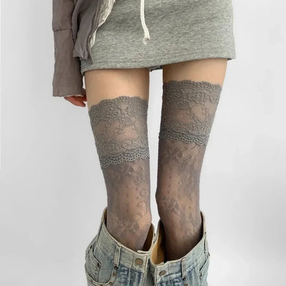 Sexy Lace Floral Fishnet Stockings Socks