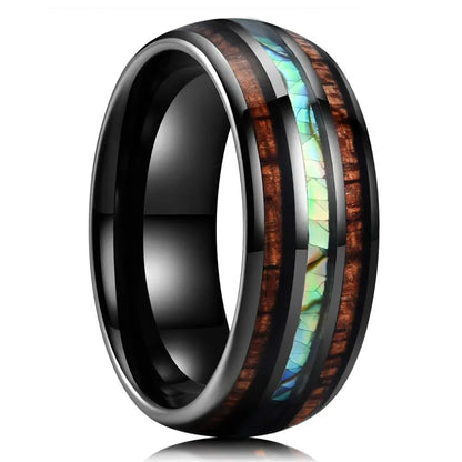 8mm Stainless Steel Galaxy Style Colorful  Rings