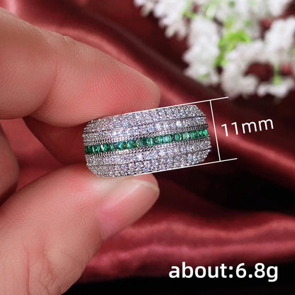 Huitan Luxury Cubic Zirconia Promise Rings