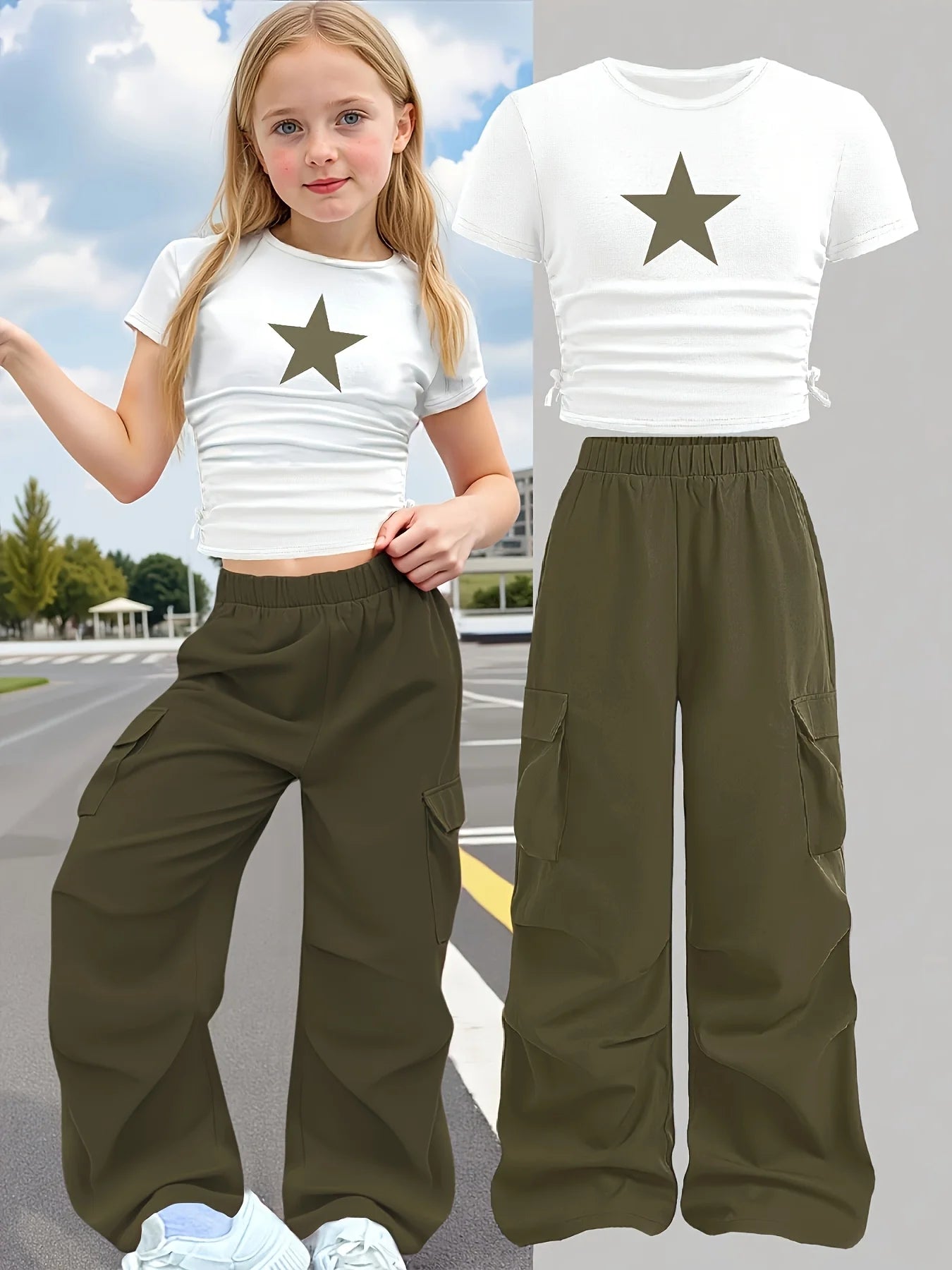 Slim Fit Crew-Neck Short-Sleeve T-Shirt Set