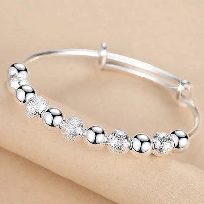 DANA 925 Sterling Silver Bead Ball Bracelets
