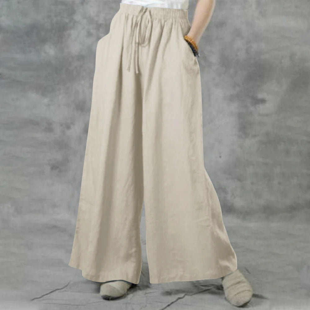 Wide Leg Korean Trousers