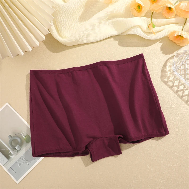 4PCS Cotton Seamless Sports Boxers Underwear  Briefs Cozy Lingerie XS-XL