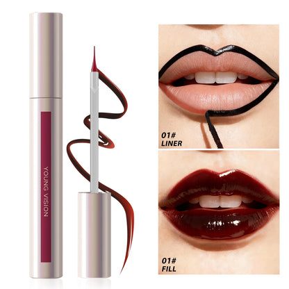 Tear-Off Lip Liner Peel-Off Lip Liner Matte Smudge Makeup Pencil