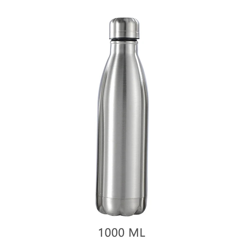 Stainless Steel Water 1 Liter  500 750 1000ml Bottles