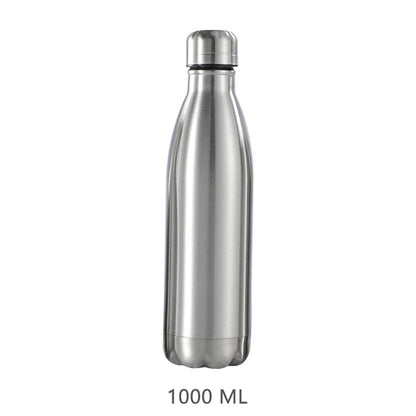 Stainless Steel Water 1 Liter  500 750 1000ml Bottles