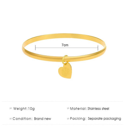 Metal Flat Round Spring Retro Bracelet