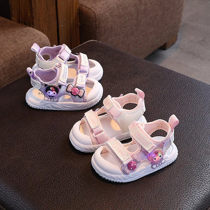 Non-Slip Closed Toe Cartoon First Walkers Shoes