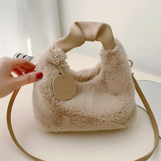 Soft Plush Handbags Shoulder Bag