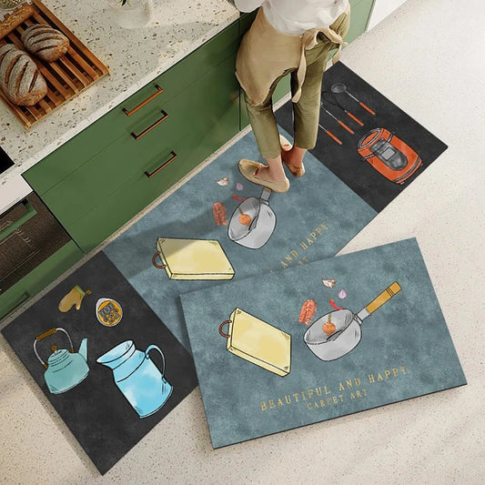 Non-slip Long Rugs Crystal Velvet Carpet