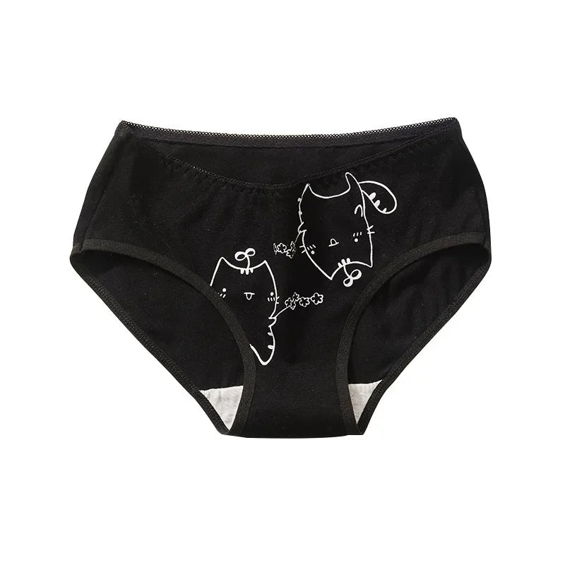 5Pcs/set Cotton Cartoon Cute Short Soft Underpants Sexy Lingerie M-XL