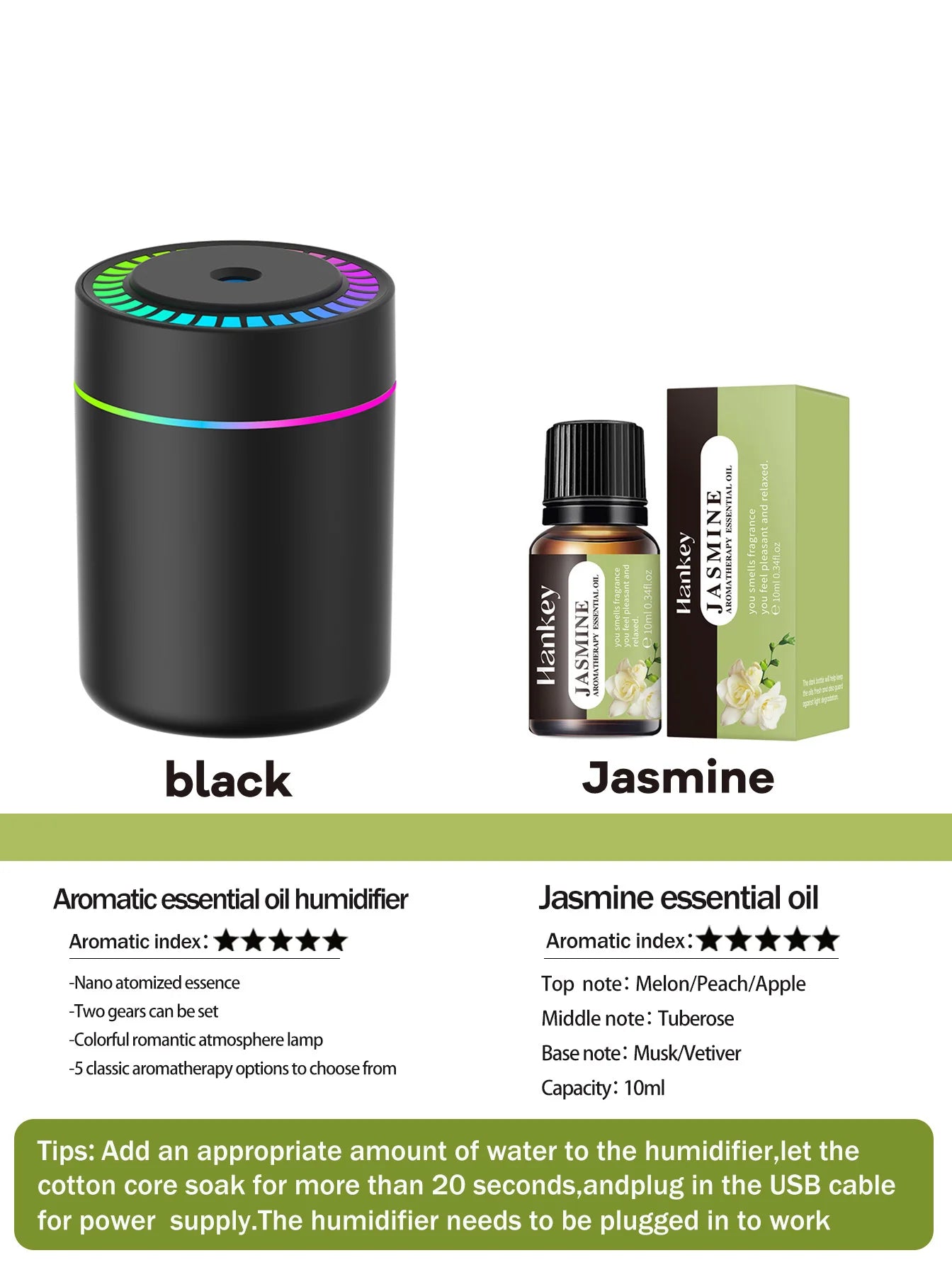 180ml diffuser Humidifier Aromatherapy essential oil