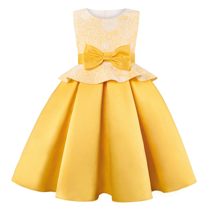 Bow Princess Cute Flower evening dress