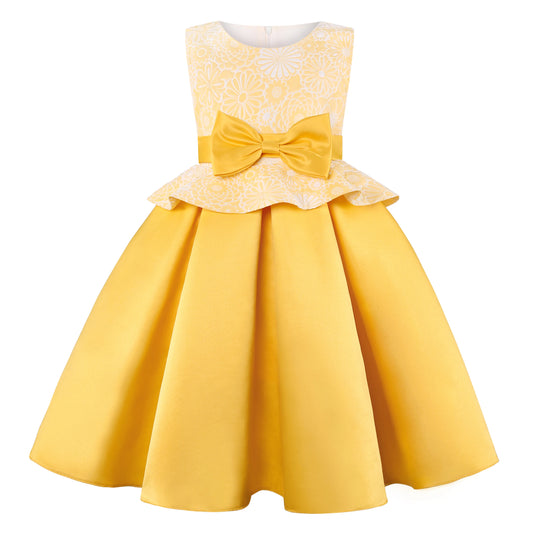 Bow Princess Cute Flower evening dress