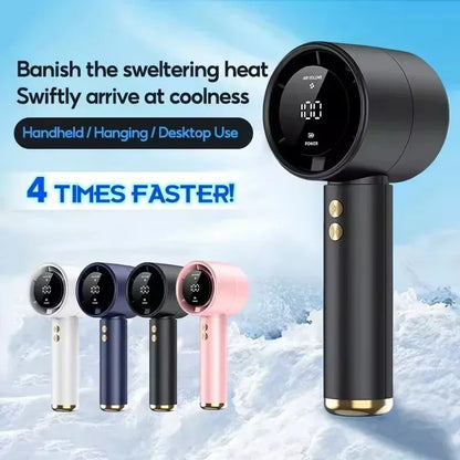 Mini Handheld Fan USB Fast Charging Portable Air Calculating Fan