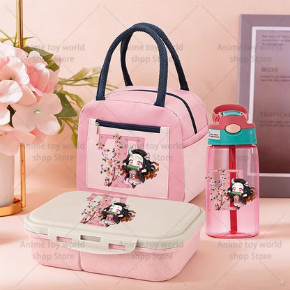 Demon Slayer Bento Box+Lunch Bag+Water Bottle 3pcs Set
