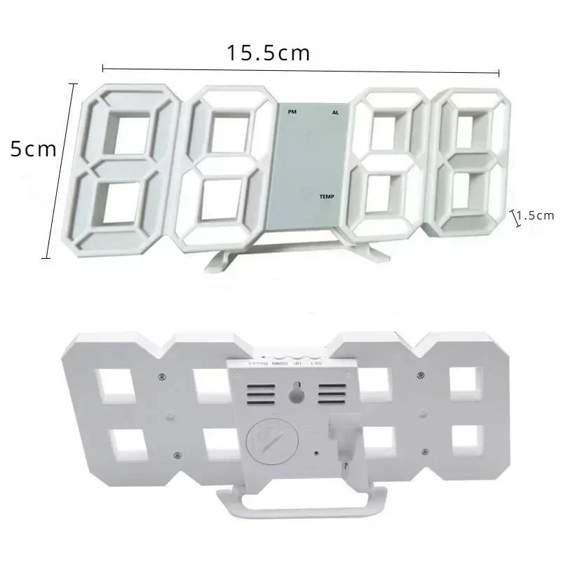 Digital Desktop Clock Wall mounted Decorative Electronic