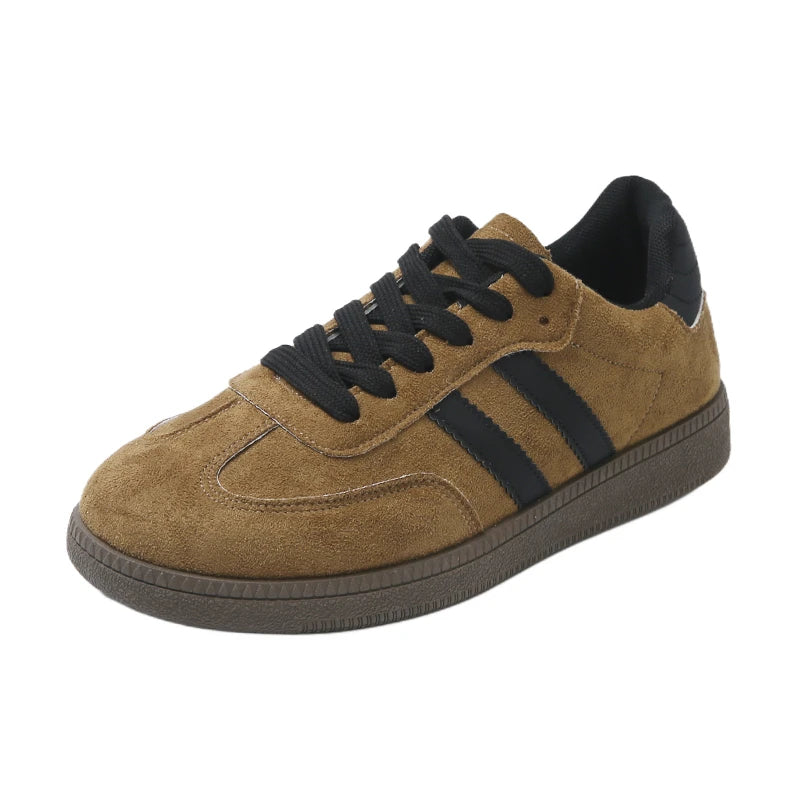 Casual Lace Up Flats Tennis  Walking Sneakers