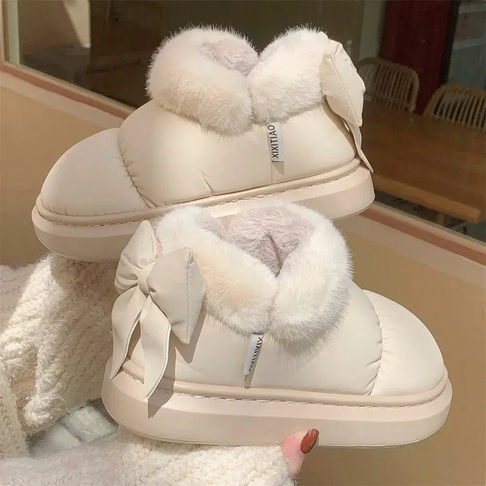 Cute Warm Ankle Waterproof Snow Boots