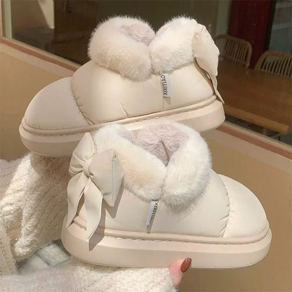 Cute Warm Ankle Waterproof Snow Boots