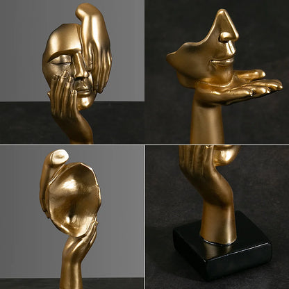 Resin Abstract Mask Statues Decor Gift