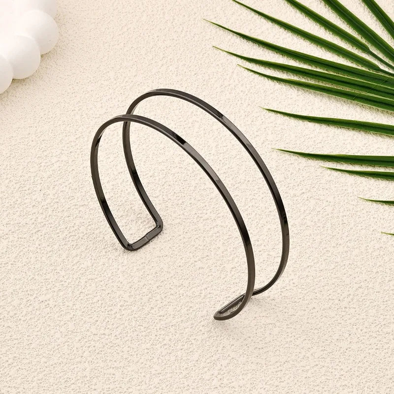 Upper Opening Arm Geometric Bracelet