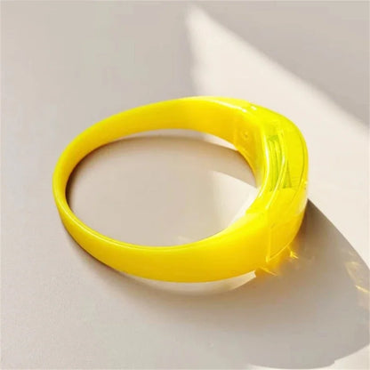 6pcs LED Voice Activated Sound Control Silicone Wristband